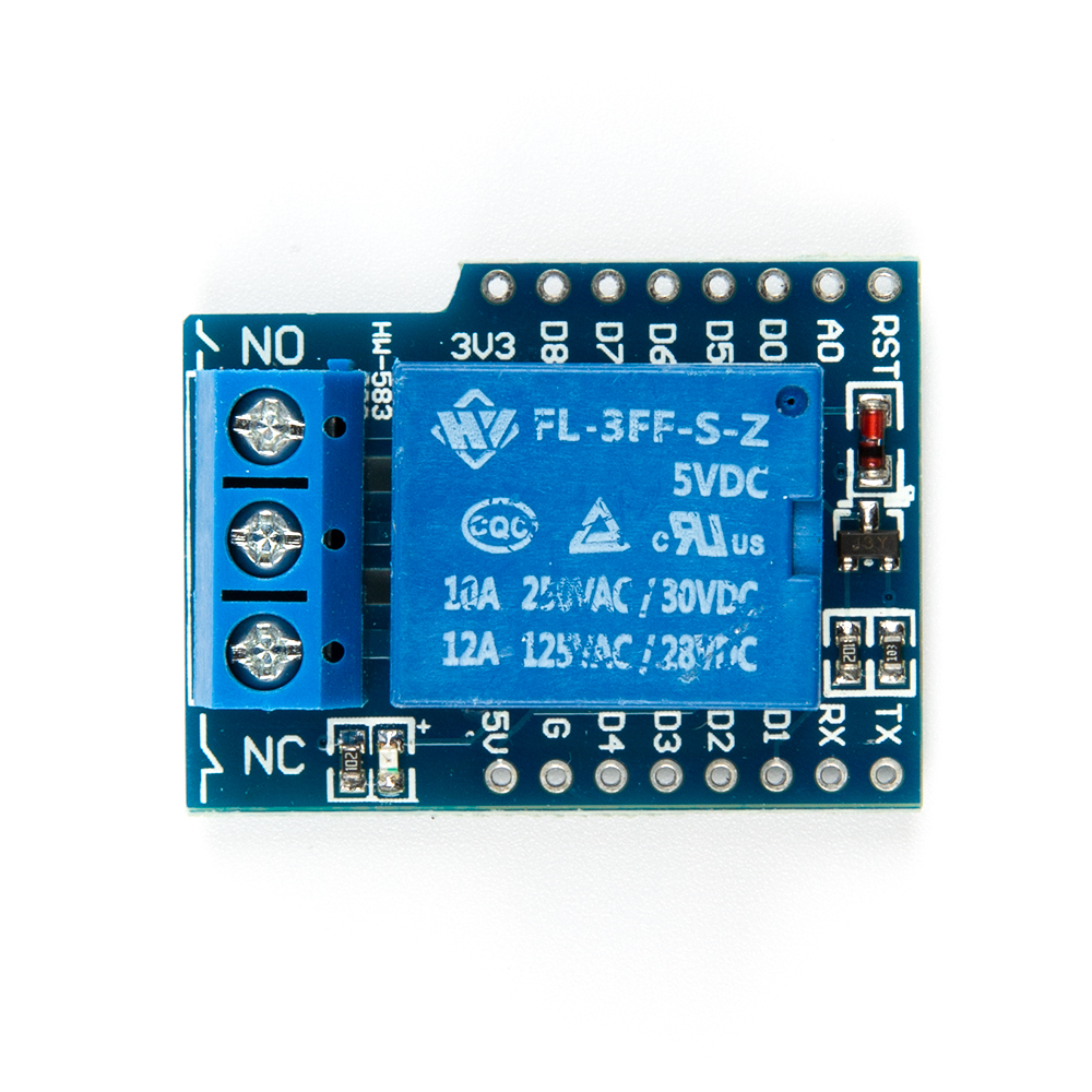 Плата расширения одноканальное реле 5в для котроллера Wemos D1 mini